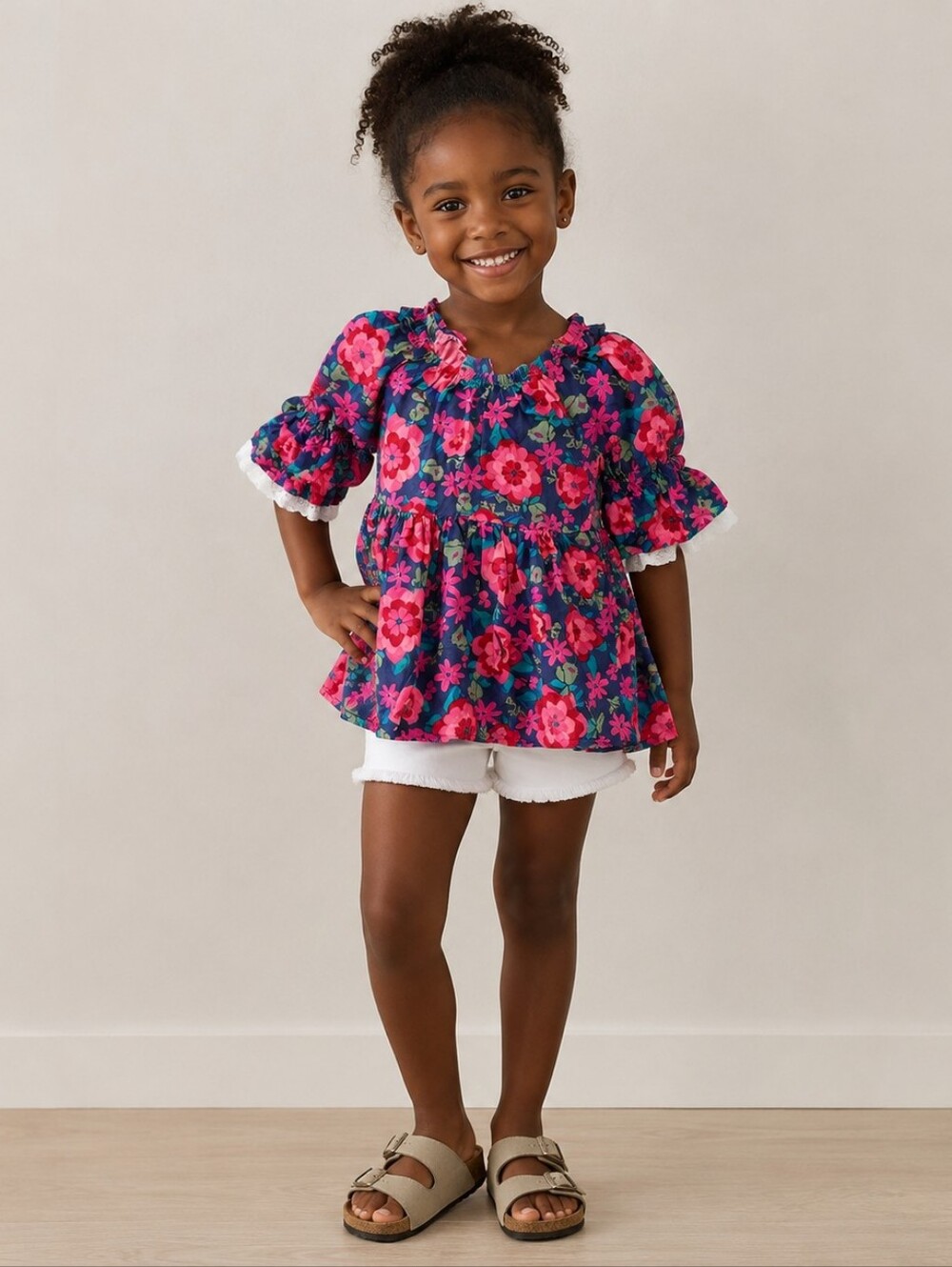 Matilda Jane Size 4 Girls' Top - Bright Floral School Photo Party Spring